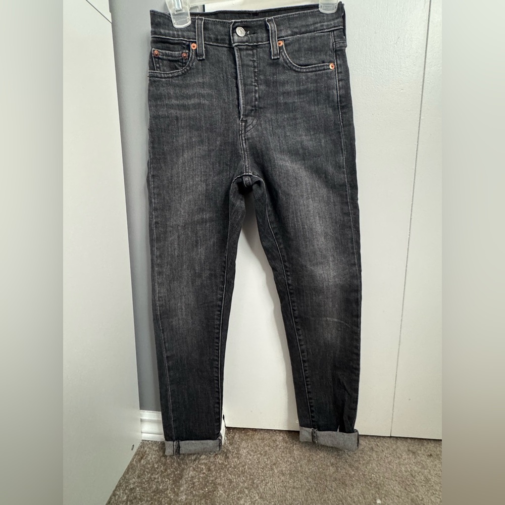 Levi’s Wedgie Skinny Grey Wash Denim Jeans